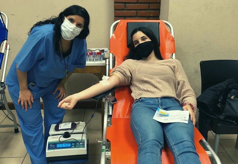 La Cruz Roja Saavedra participa en una campaña para donar sangre en el Club Taiwanes