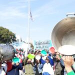 Movimientos sociales realizan un “Ollazo nacional” frente al Obelisco porque “el hambre no se aguanta más