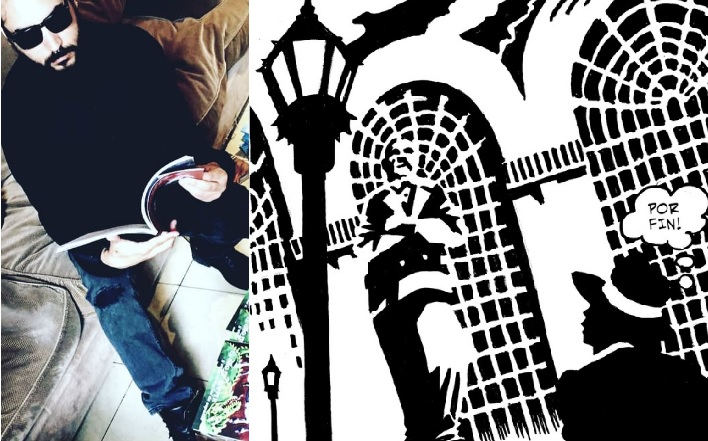 Omar Hirsig, artista de Tierra del Fuego que participó en Viñetas del Abasto: “El Mercado del Abasto es un reto para cualquier dibujante”