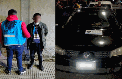 Detenidos en Nueva Pompeya  por tenencia ilegal de arma de fuego y drogas