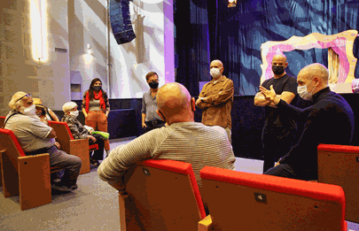 Larreta visitó el Cine Teatro El Plata 