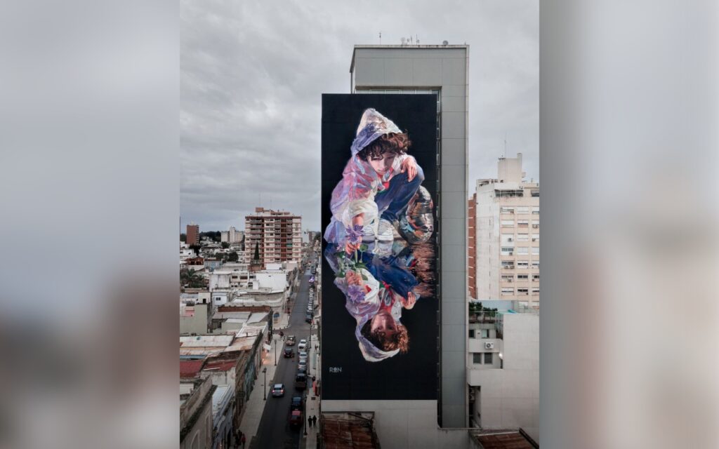 San Nicolás : un mural de Martín Ron en un edificio de 13 pisos fue elegido como el mejor del mundo