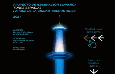 Proyecto de iluminación dinámica Torre Espacial de Soldati