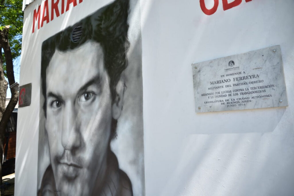 Barracas: reinauguraron un mural en homenaje a Marriano Ferreyra a 11 años de su asesinato
