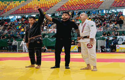 Competencia de Jiu Jitsu en el Estadio Mary Terán de Weiss