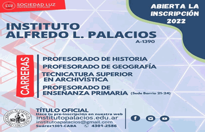 Está abierta la inscripción del Instituto Alfredo Palacios de Barracas