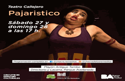 Teatro callejero Pajaristico en Parque Avellaneda