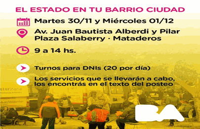 El Estado en tu Barrio en la Plaza Salaberry