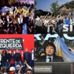 Juntos, el Frente de Todos y la Izquierda cerraron la campaña en espacios públicos; Milei hará streaming