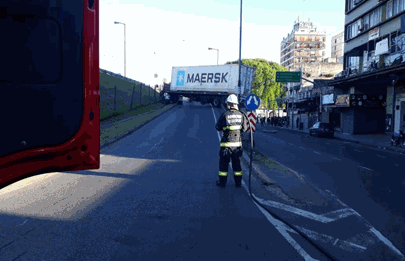 Caos vehicular por accidente en General Paz altura Liniers