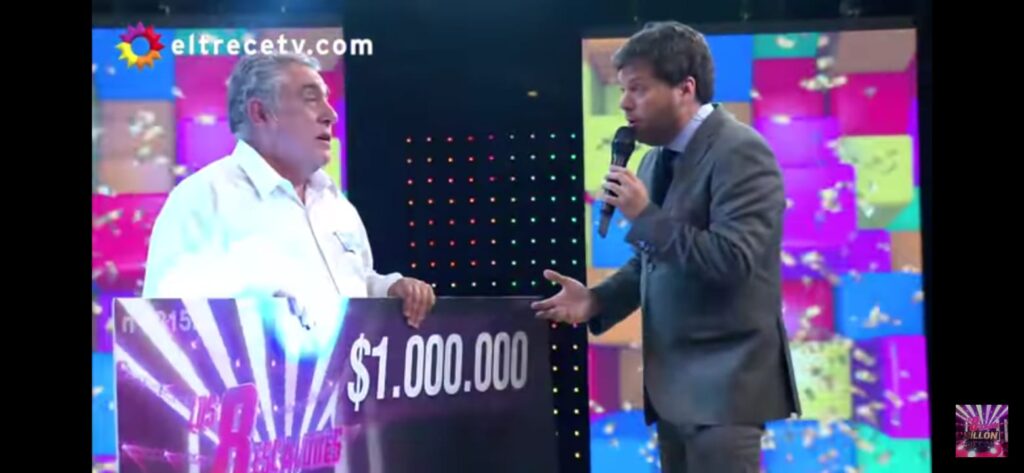 Un taxista de Saavedra ganó un millón de pesos en el programa “Los 8 escalones”