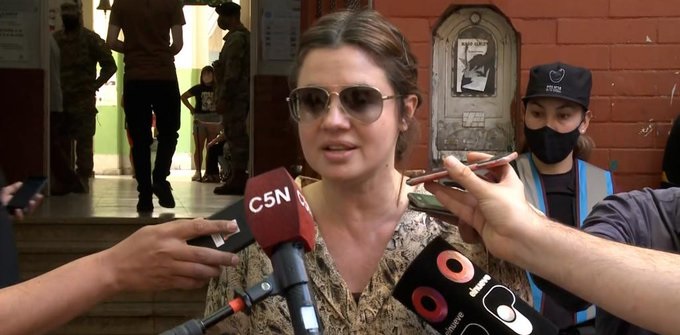 Marziotta votó en la Escuela Martín Rodríguez de Anchorena y Corrientes