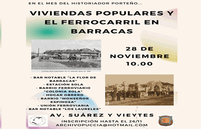 Nueva caminata: “viviendas populares y el ferrocarril en Barracas”