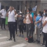 Protesta por la apertura definitiva del Grierson como hospital