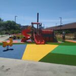 Inaugurado el renovado patio de juegos del Parque de la Estación
