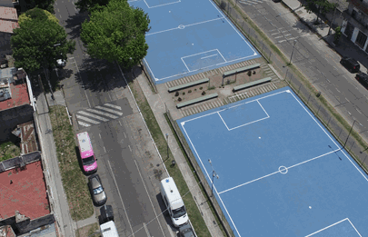Reparación integral de canchas de sintético en Villa Cildañez