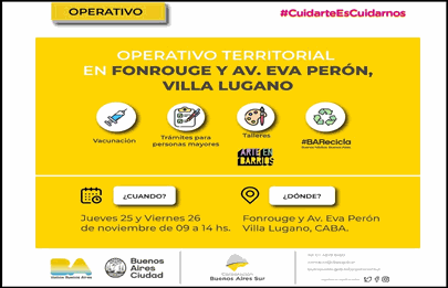 Nuevo Operativo territorial de la Corporación Bs As Sur en Villa Lugano