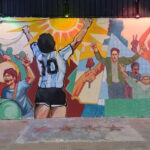 El Gobierno de la Ciudad hizo tapar un mural-homenaje a Diego Maradona