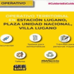 Operativo territorial del GCBA en estación Lugano