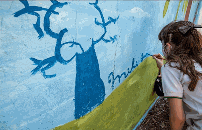 “Mi árbol, un mural” la obra galardonada de Flores
