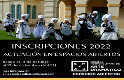 Curso de formación del actor-actriz para la actuación en espacios abiertos en Parque Avellaneda