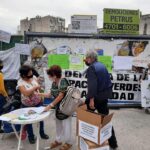 Vecinos del Consejo Consultivo Comunal 3 realizaron un acto para exigir una plaza en Perón y Ayacucho