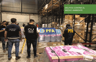 Allanamiento en depósito de sustancias peligrosas en Barracas