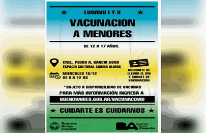 Vacunación Covid a menores en Lugano 1 y 2