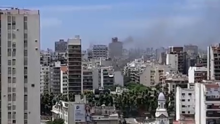 Incendio en un edificio de Villa Urquiza