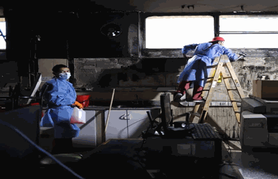 A dos meses del incendio el laboratorio del Santojanni funciona al 50%