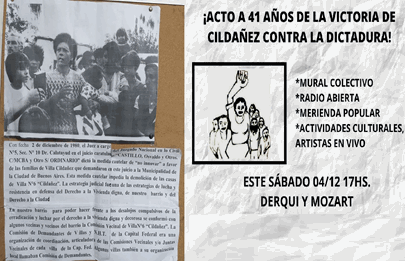“Día de la Victoria de Villa Cildañez contra la Dictadura”