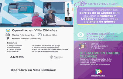 La Defensoría y el ANSES desarrollan operativo en Cildañez