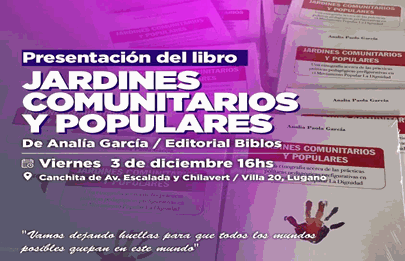 Presentación de libro “jardines comunitarios y populares”