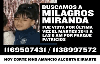 Adolescente de 16 años desapareció en Parque Patricios