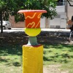 La Trilogía de las Copitas de Saavedra: Ale Giorgga y Fa Uno Art pintaron la ornamentación del bulevar García del Río