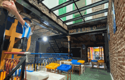 Se inauguró un bar temático de Diego Maradona en La Boca