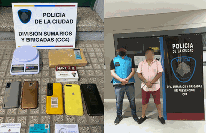 Detenidos con más de un kilo de cocaína en Barracas