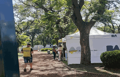 Operativo territorial en plaza Granada de Lugano