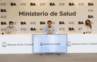 Conferencia de prensa e informe sanitario del ministerio de salud