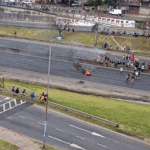 Protesta por el asesinato de un adolescente en Villa Lugano