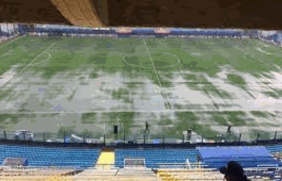 Empiezan las obras del drenaje de La Bombonera