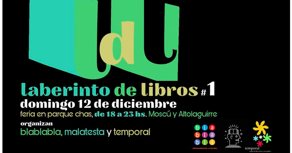 Tres librerías de Parque Chas se unen para la Feria “Laberinto de libros #1”