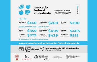 El Mercado Federal Ambulante llega a La Quemita