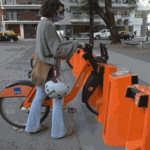 Nueva estación Ecobici frente a la sede del ministerio de Desarrollo Humano y Hábitat