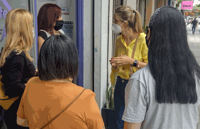La Defensoría visita comercios de la comuna 8 por los cortes de luz