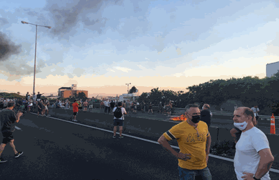 Comuneros apoyaron a vecinos de la comuna en su protesta contra EDESUR