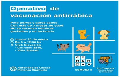 Operativo de Castración y Vacunación antirrábica para mascotas en Soldati