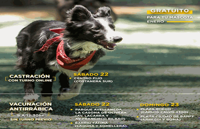 Campaña de vacunación antirrábica en Parque Avellaneda