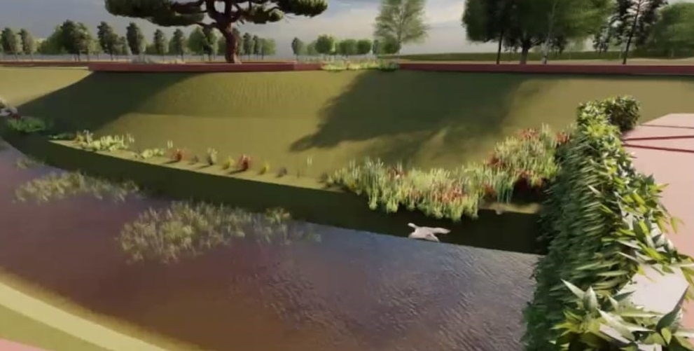 El GCBA repartió folletos sobre la regeneración del Arroyo Medrano en el Parque Saavedra