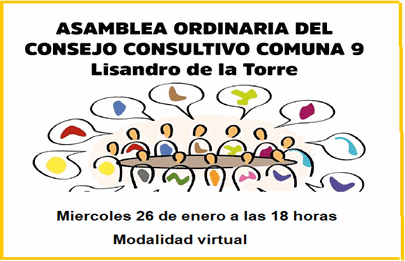 Convocatoria para la primera reunión del año del Consejo Consultivo Comunal